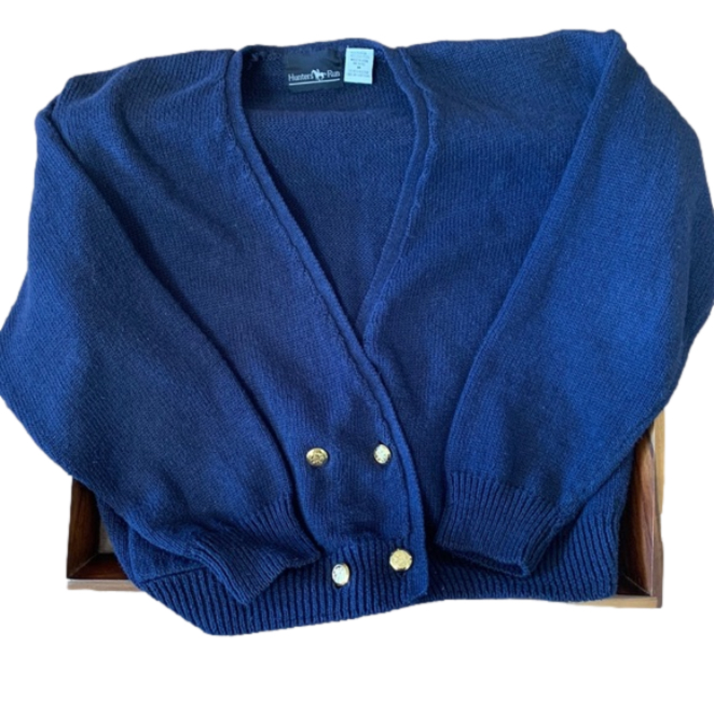Blue Cardigan Sweater